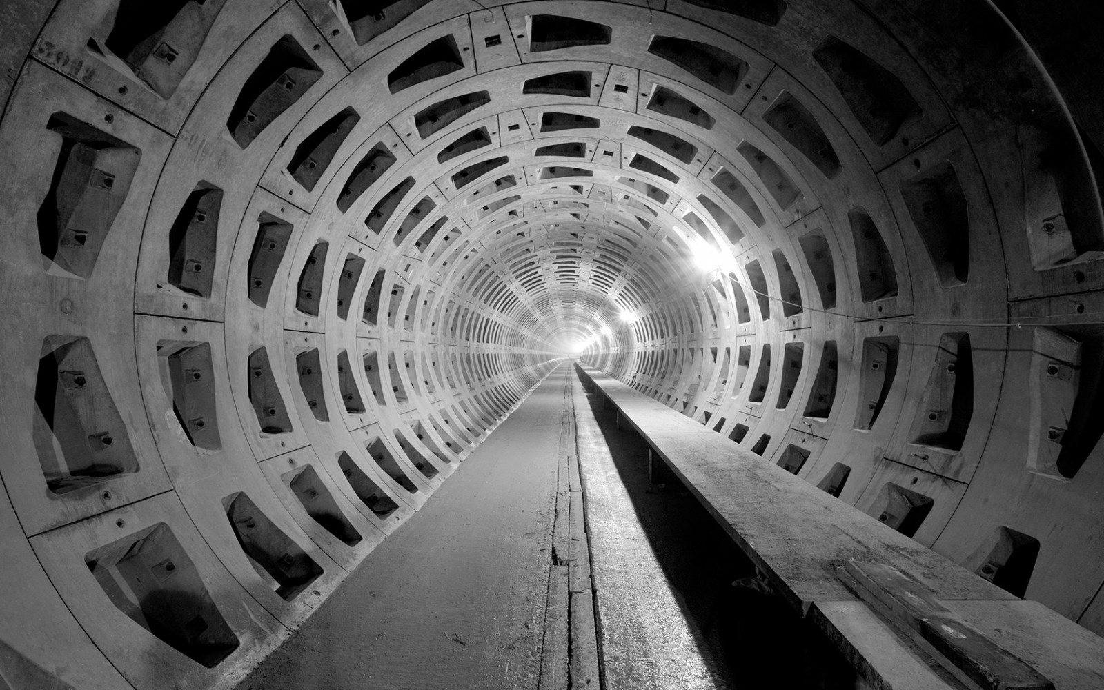 světla, bílý, Černá, černobílý, architektura, fotografování, symetrie, tunel, podzemí, infrastruktura, světlo, tvar, čára, tma, Černý a bílý, monochromatické fotografování