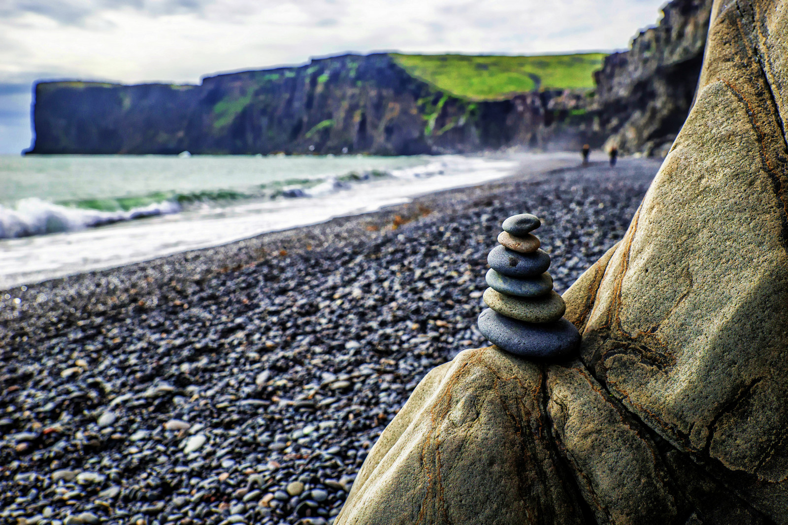 moře, lidé, tělesné, sochařství, bílý, Černá, voda, kámen, temný, Island, nálada, Sony, hodinky, vik, alfa, 2014