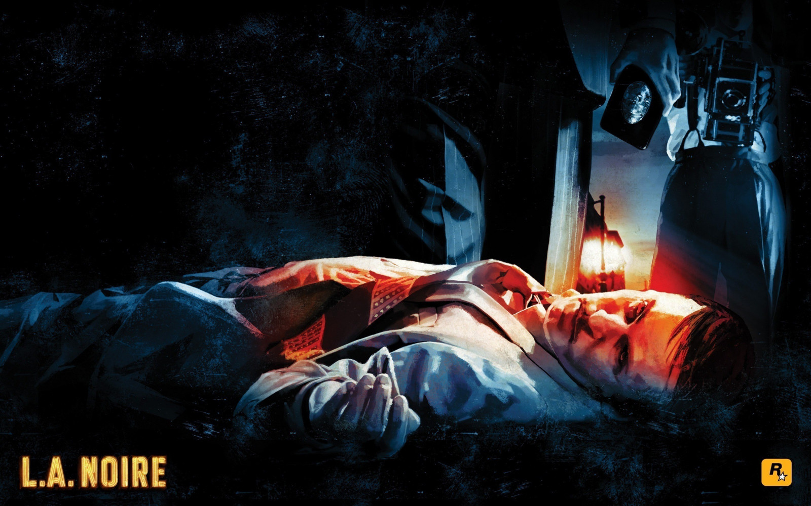 policie, Fotoaparát, půlnoc, vražda, tma, oblek, Snímek obrazovky, počítač tapeta, fiktivní postava, zvláštní efekty, la noire