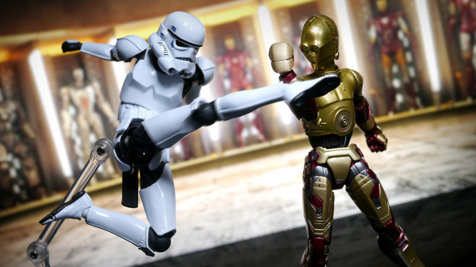 Černá, hračky, cyborg, stormtrooper, C, postava, , Císařský, akce, člověk, hvězda, série, vidět, revoltech, figurka, války, Železný muž, droid, C3PO, akční figurka, HASBRO, droidy, vztahy, Stormie, Threepio, 3po, Artoo