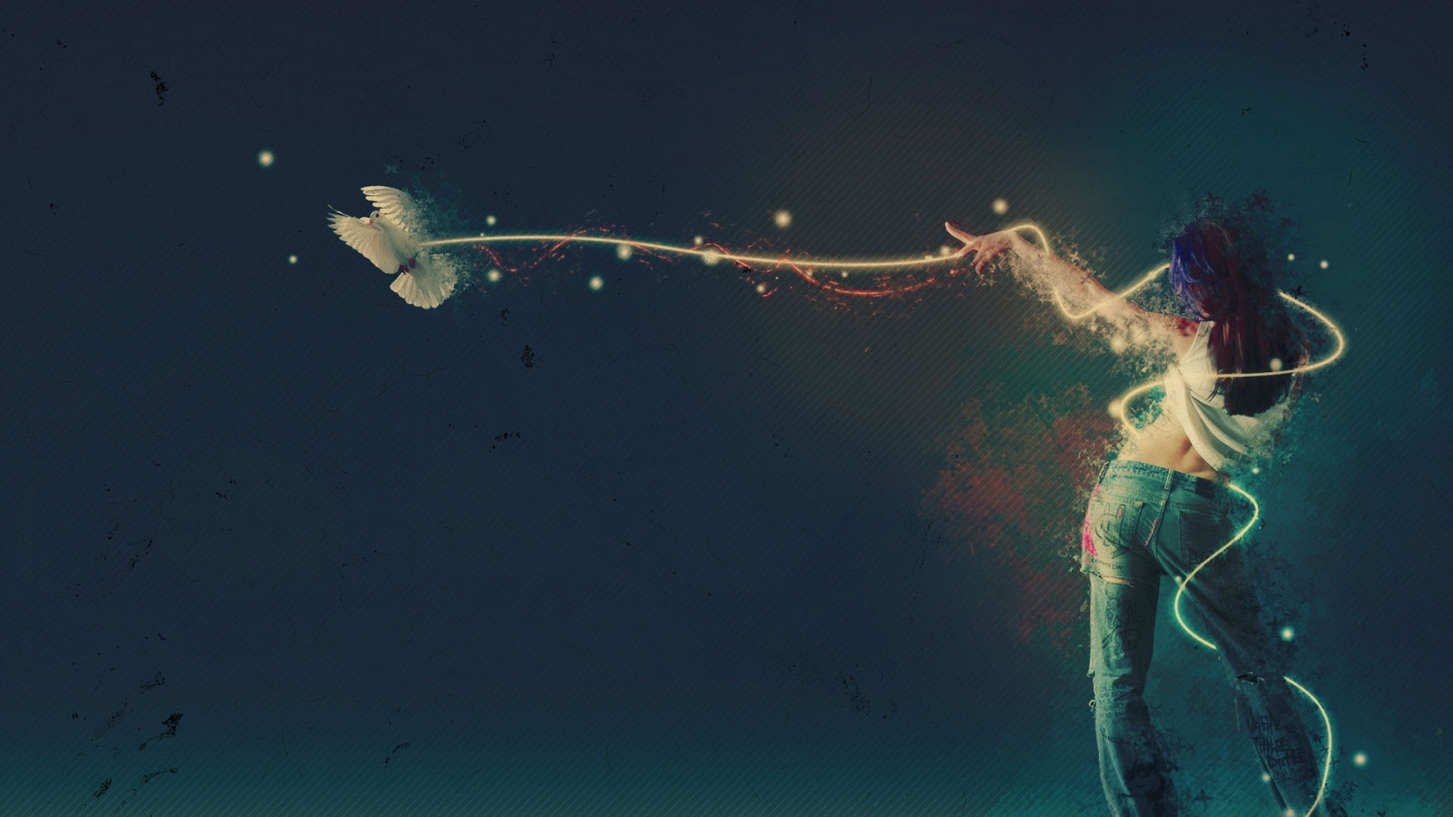 Fond d’écran : fille, Danse, abstrait, Mouvement, oiseau 1920x1080