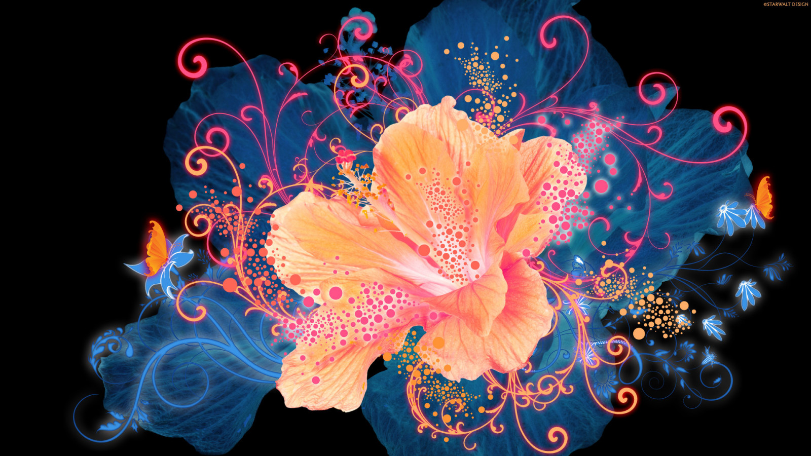 Добро пожаловать 1920x1080_px_abstract_art_artistic_Bright_colors_contrast_flowers-1774455