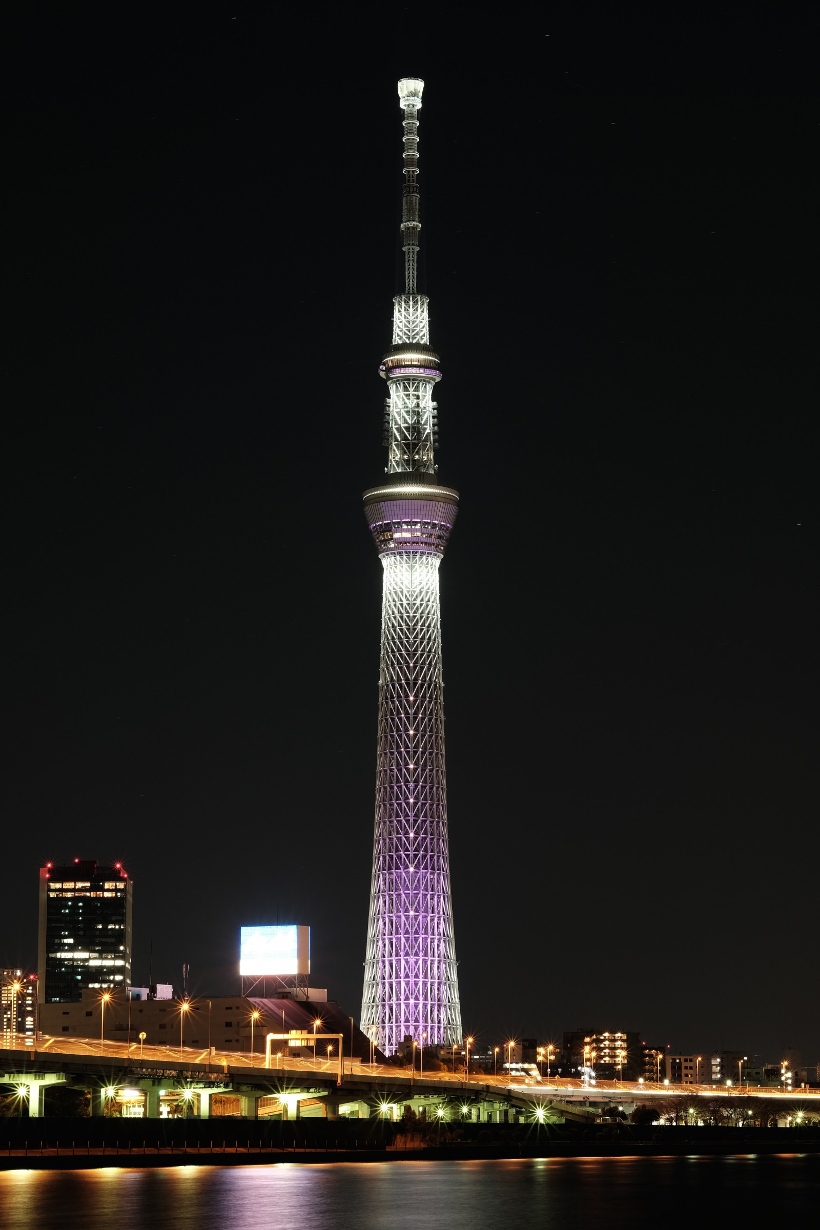 město, panoráma města, noc, panoráma, mrakodrap, věž, metropole, Tokio, Fujifilm, Skytree, Fujinon, mezník, Tokyo Sky Tree, classicchrome, x, xf56mmf12r, xf56mm, XT1, fuyumiyabi