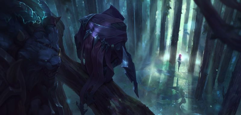 League of Legends, bojovník, tma, Snímek obrazovky, počítač tapeta, fantasy umění