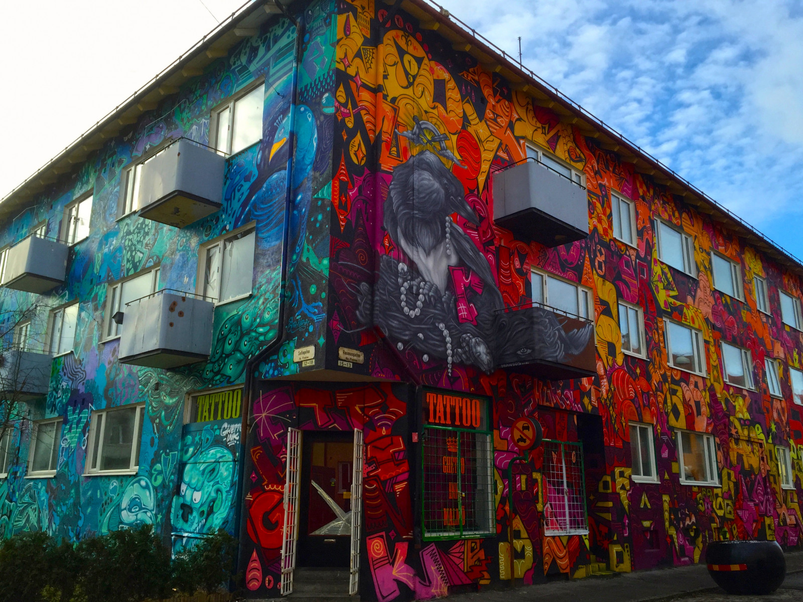 graffiti, Svezia, metropoli, murale, ARTE, colore, arte di strada, Malmo, publicart, gatukonst, facciata, area urbana