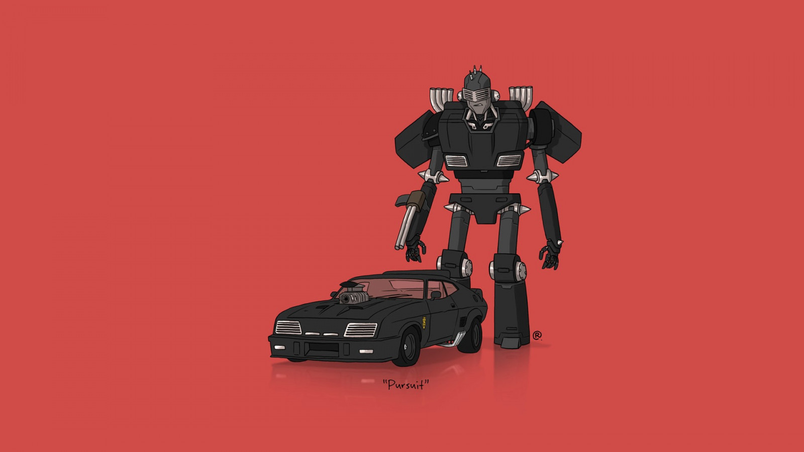 Wallpaper illustration, car, minimalism, Transformers, cartoon, Toy