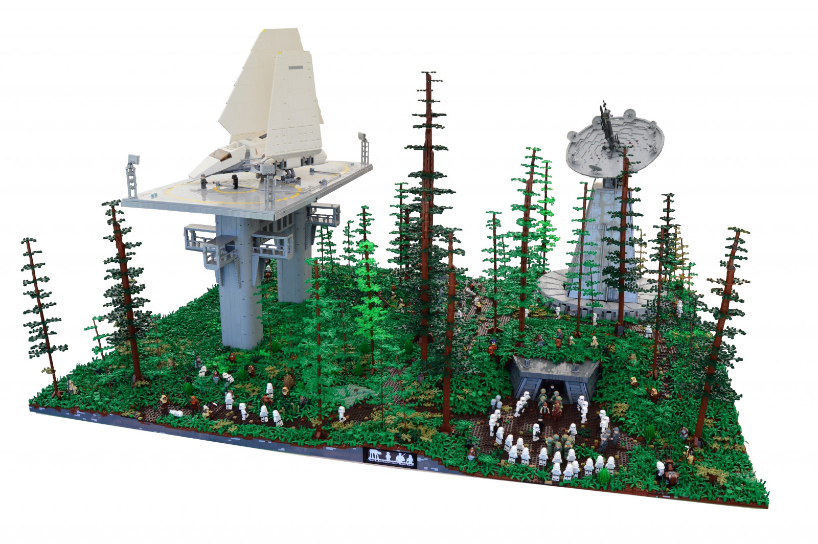 Wallpaper 6 Pohon Hijau Daun daun Bintang LEGO Batu Bata Peron 