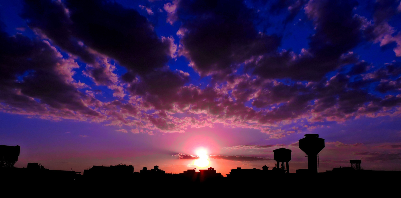 západ slunce, nebe, svítání, Blesk, večer, horizont, atmosféra, soumrak, mrak, svítání, cityview, odlesk