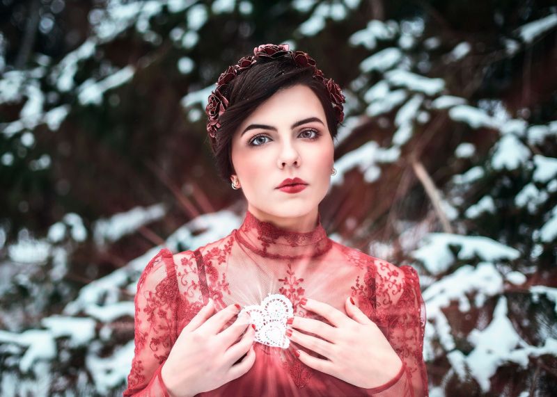 bílý, ženy venku, ženy, model, portrét, fantasy umění bílý, ženy venku, ženy, model, portrét, fantasy umění