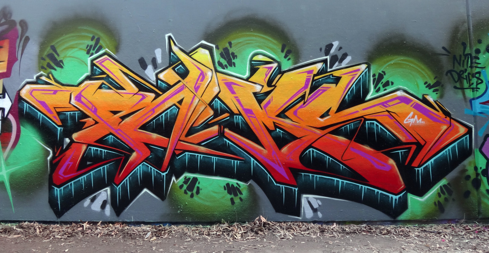 Wallpaper Crew, green, graffiti, street art, Australia, mural