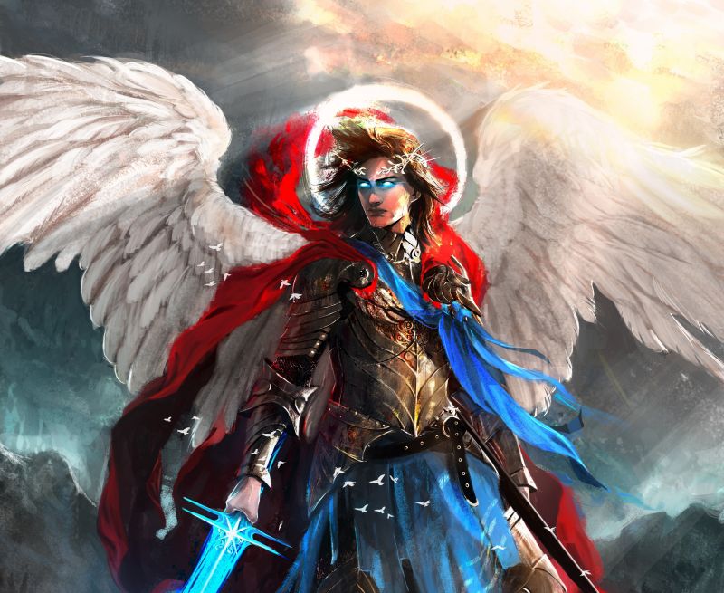 fantasy umění, anime, anděl, umělecká díla, bojovník, mytologie fantasy umění, anime, anděl, umělecká díla, bojovník, mytologie