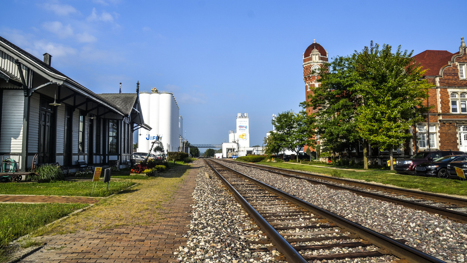 철도, 역, 트랙, 기차역, jiffymix, 첼시 미시간