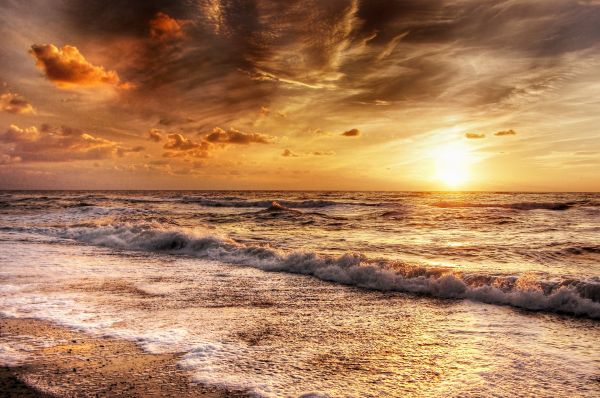 sea,nature,sunset