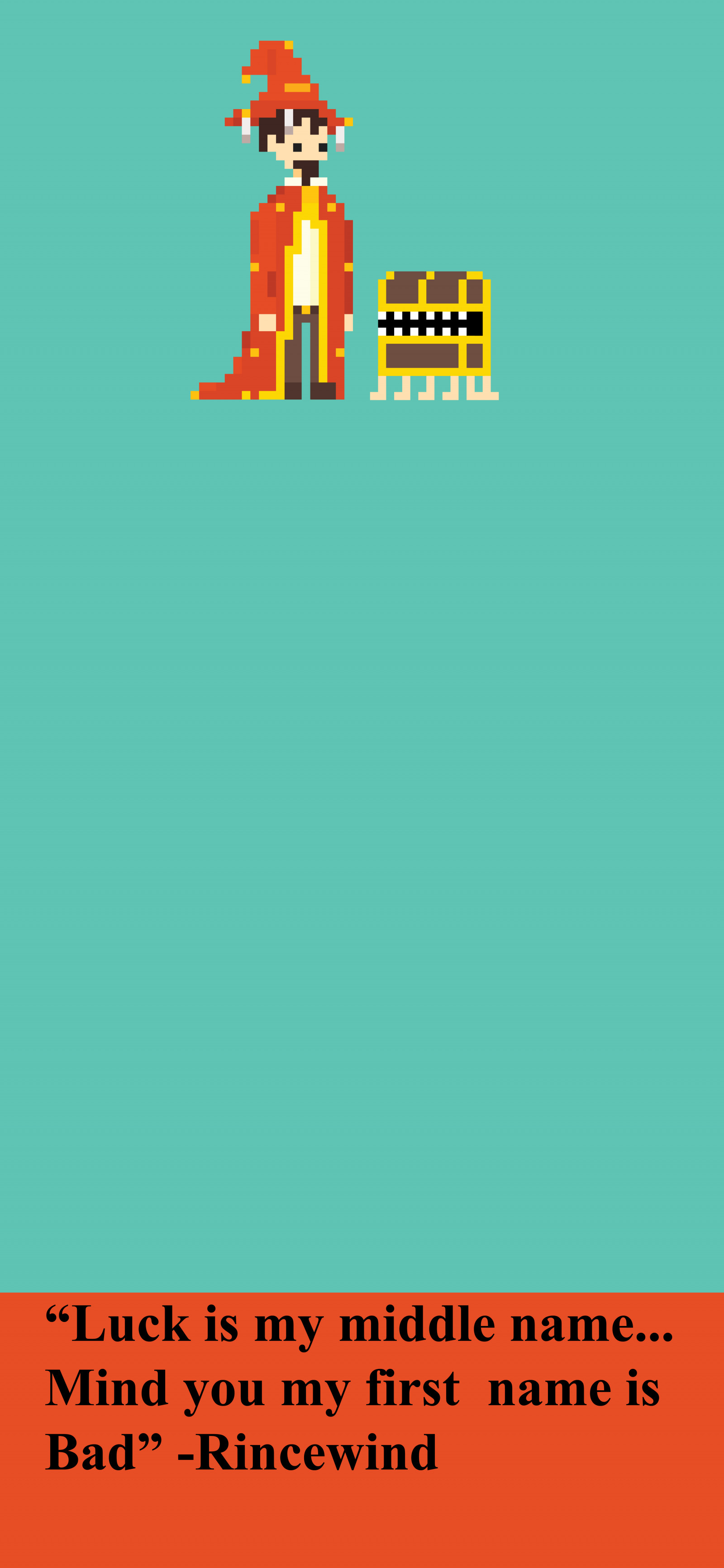 Zeměplocha, minimalismus, pixel art