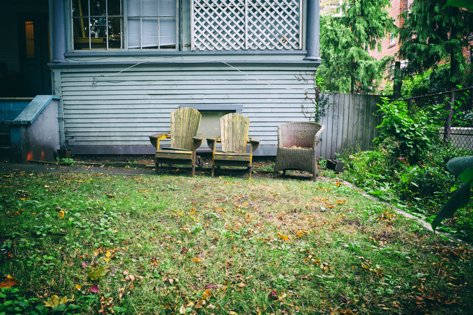 Wallpaper sunlight, landscape, garden, city, urban, grass, house, green, chair, Canada