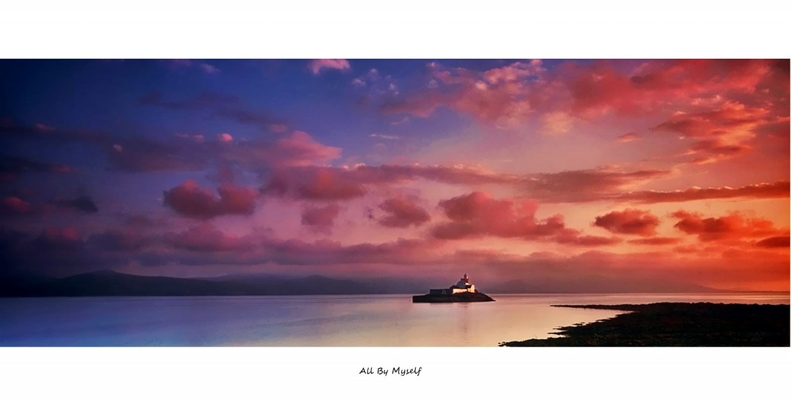 solnedgang, hav, himmel, solopgang, berolige, aften, fyrtårn, horisont, Irland, skumring, Sky, daggry, marinemaleri, loch, Kerry, computer tapet, efterglød, rød himlen om morgenen, Fjord, Tralee