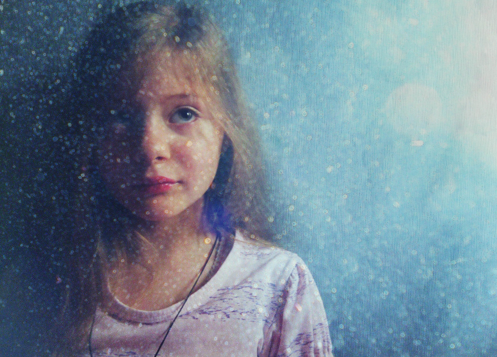 Wallpaper pink, blue, cold, eye, girl, hair, magic, innocent, lips