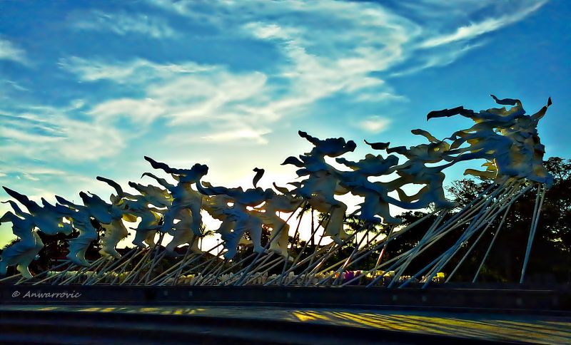 cielo,luce del sole,scultura