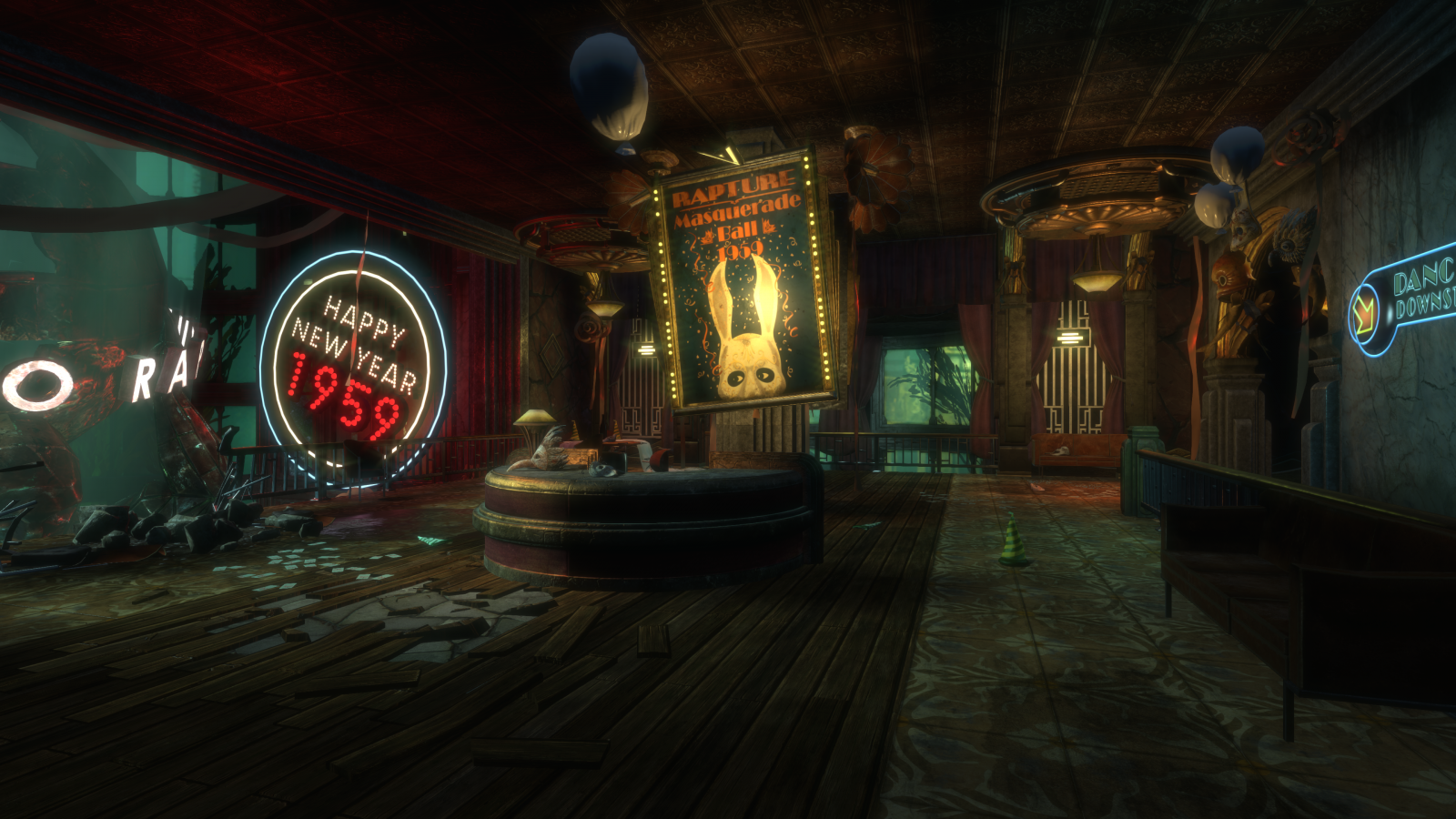 computerspil, nat, BioShock, midnat, mørke, spil, skærmbillede, pc spil