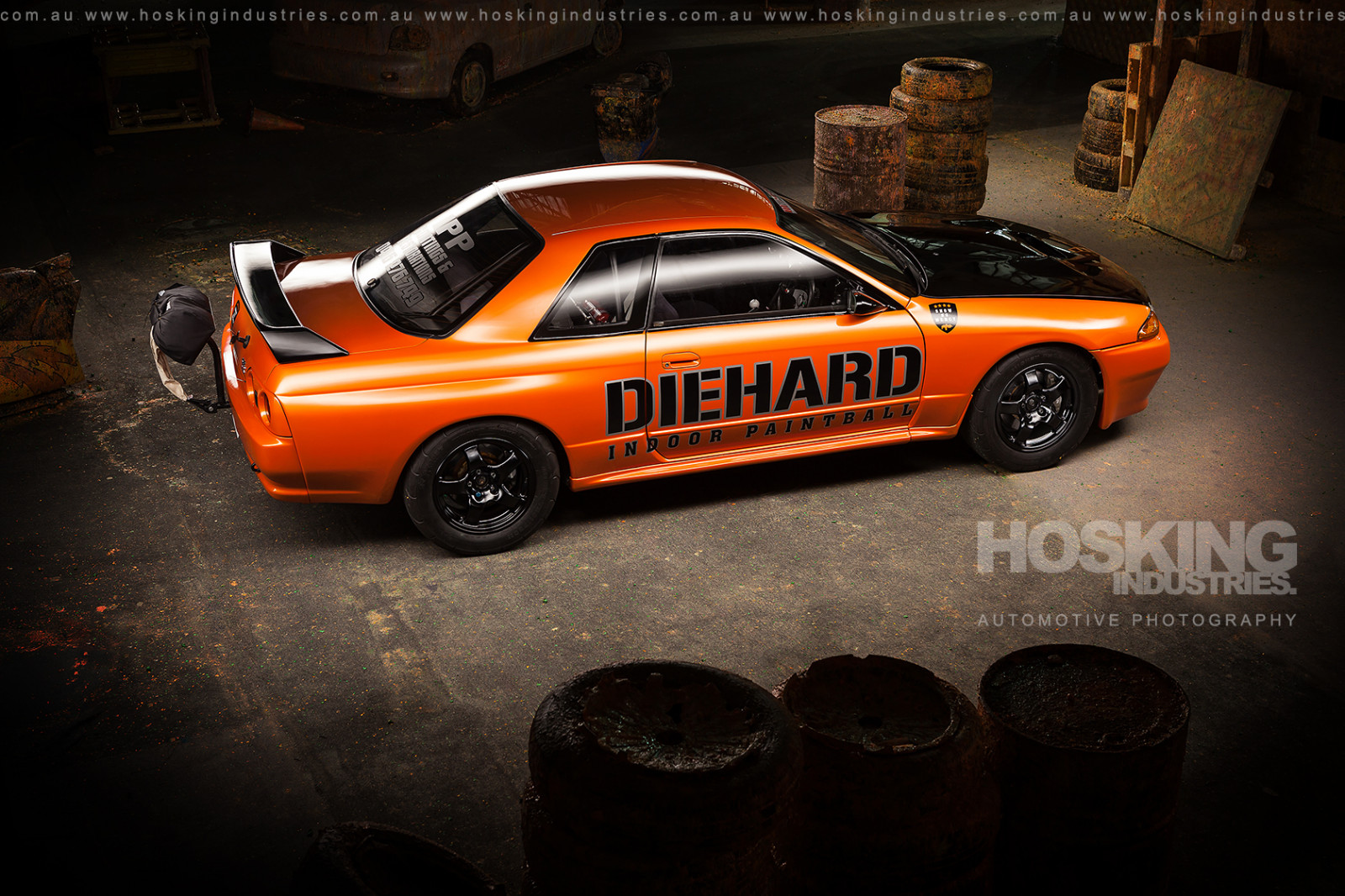 Wallpaper skyline, Nissan, Canon, orange, sports car, Australia