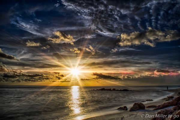 sunlight, sunset, sea, nature, shore, reflection