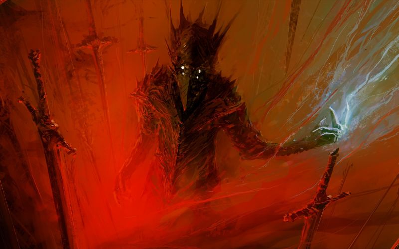 malování, fantasy umění, Červené, UMĚNÍ, barva, tma malování, fantasy umění, Červené, UMĚNÍ, barva, tma