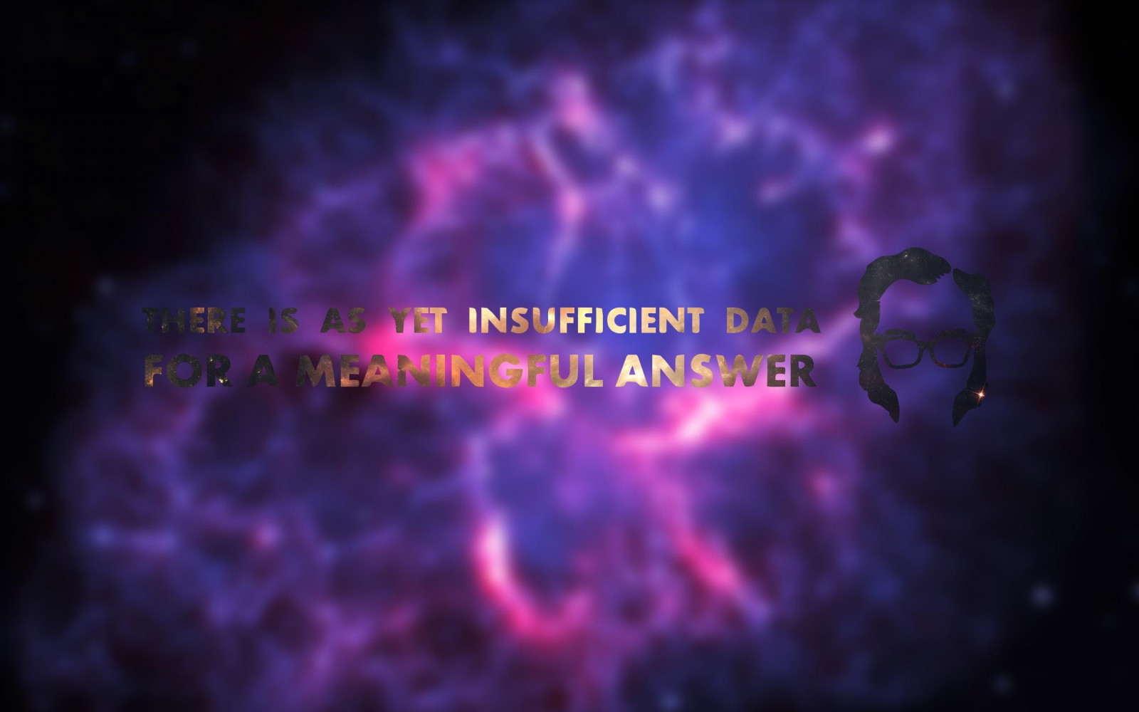 spazio, tipografia, nebulosa, sfocato, atmosfera, universo, Isaac Asimov, immagine dello schermo, sfondo del computer, font, spazio, oggetto astronomico