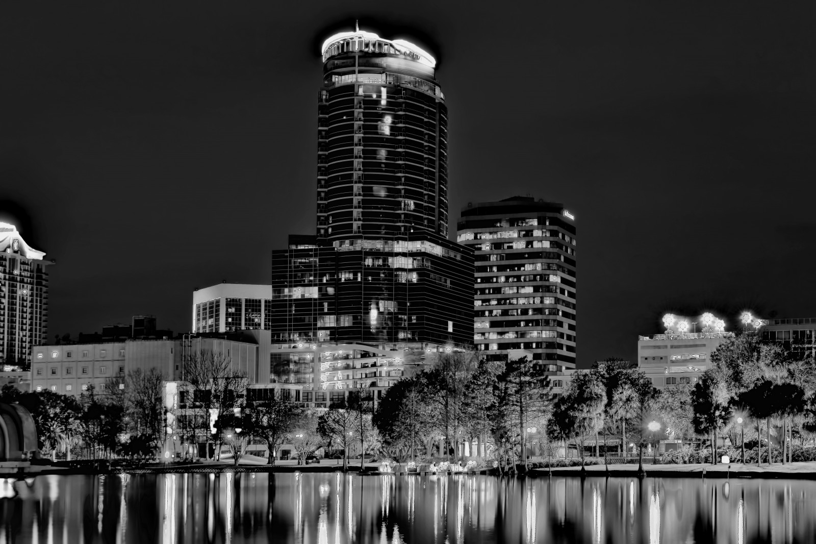 Fondos de pantalla Orlando, Estados Unidos, Paisaje urbano, centro de