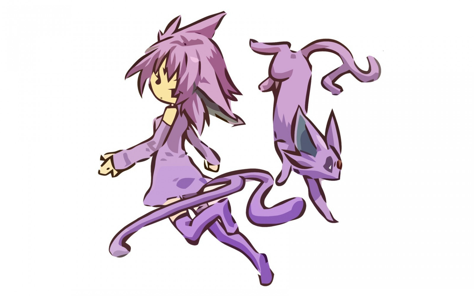 Wallpaper drawing, illustration, anime, line art, cartoon, Hitec, Gijinka, sketch, 1680x1050