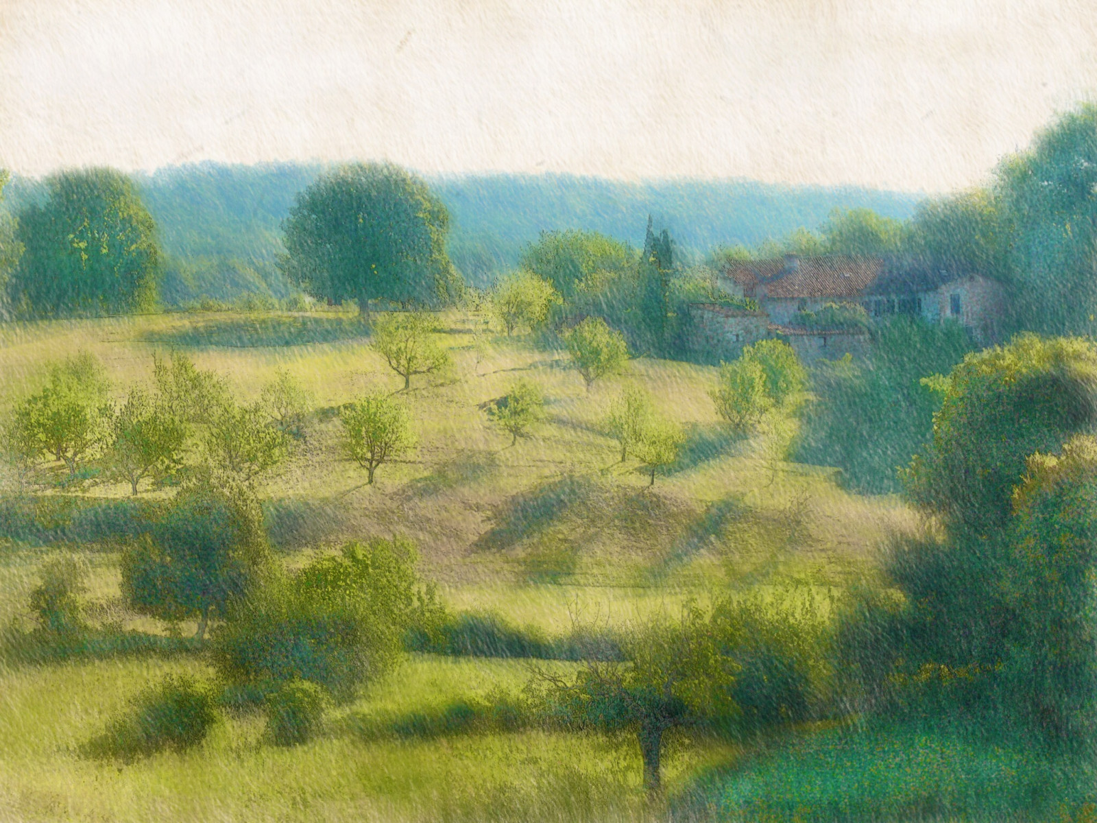 krajina, malování, kopec, tráva, nebe, pole, zelená, Francie, turistika, step, Provence, mokřadní, světlo, strom, cestovat, lučina, impresionismus, malovat, pastvina, vegetace, louka, prostý, photomanipulation, malířské, prérie, bažina, venkov, ekosystém, tráva rodina, akrylová barva, savana, pozemek pozemek, akvarel barvy, křoviny, bažina, impresionista, ekoregion, lužní, bažina, digitalphotoart, ipadpainting, ipadsketching, painterlyapp, southoffrance, plant community