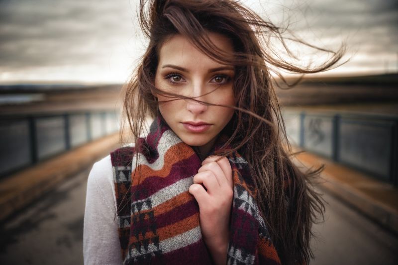 ženy, model, portrét, brýle, tvář, dlouhé vlasy ženy, model, portrét, brýle, tvář, dlouhé vlasy