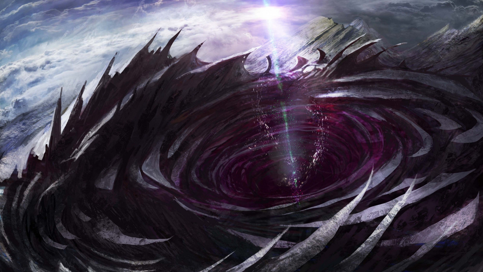 2560x1440 px, umělecká díla, planeta, prostor, červí díry