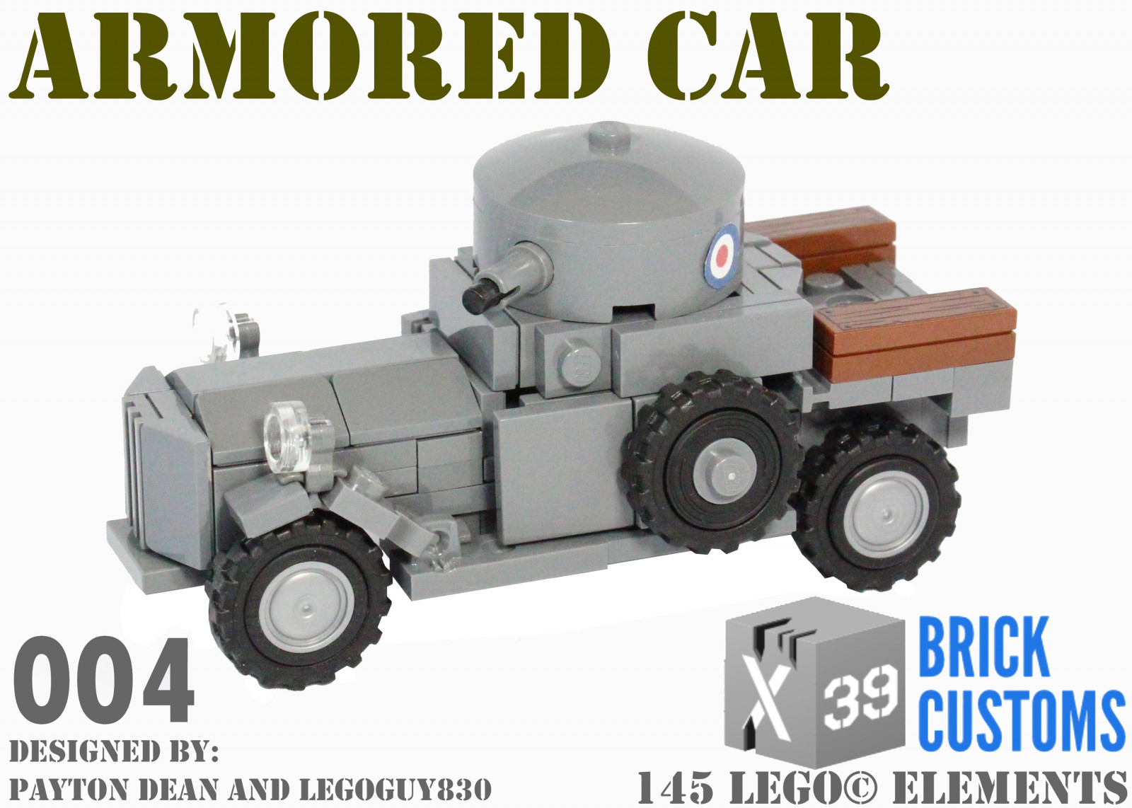 Wallpaper LEGO, custom, military, kit, rolls, royce, armored, car