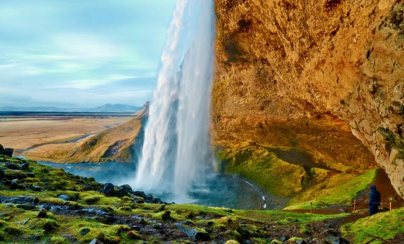 landscape, waterfall, water, rock, nature, coast landscape, waterfall, water, rock, nature, coast