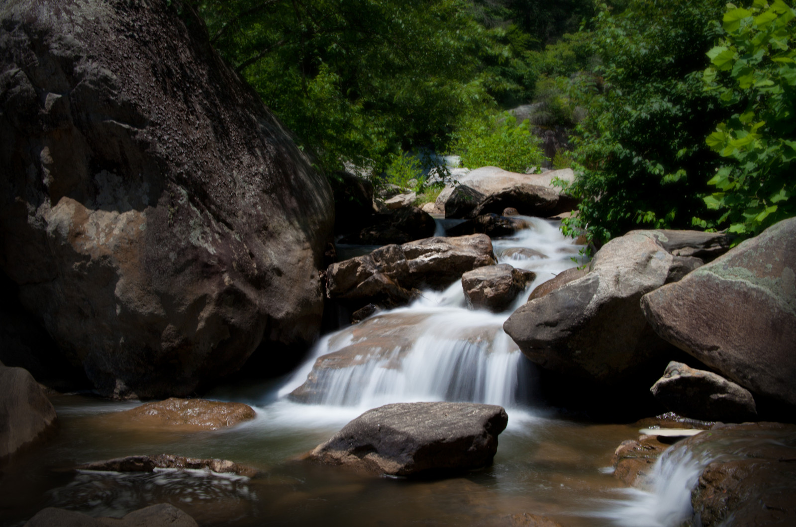 soldado, cascada, Asheville, río Verde, Explorado, Naturaleza poética