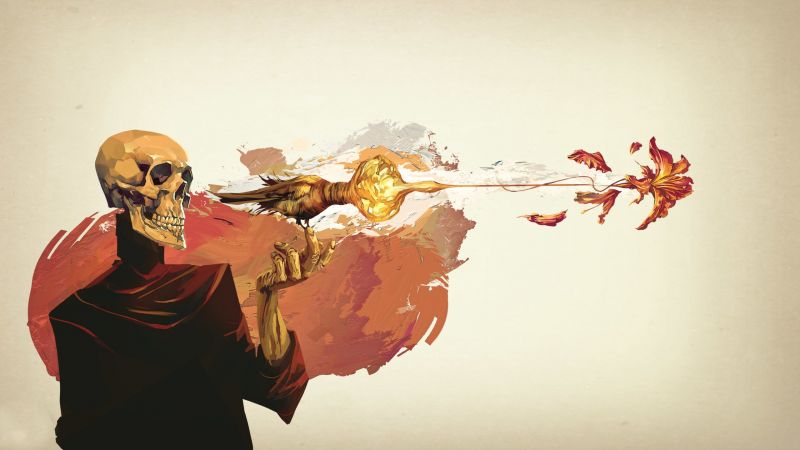 malování, ilustrace, fantasy umění, Červené, umělecká díla, lebka malování, ilustrace, fantasy umění, Červené, umělecká díla, lebka