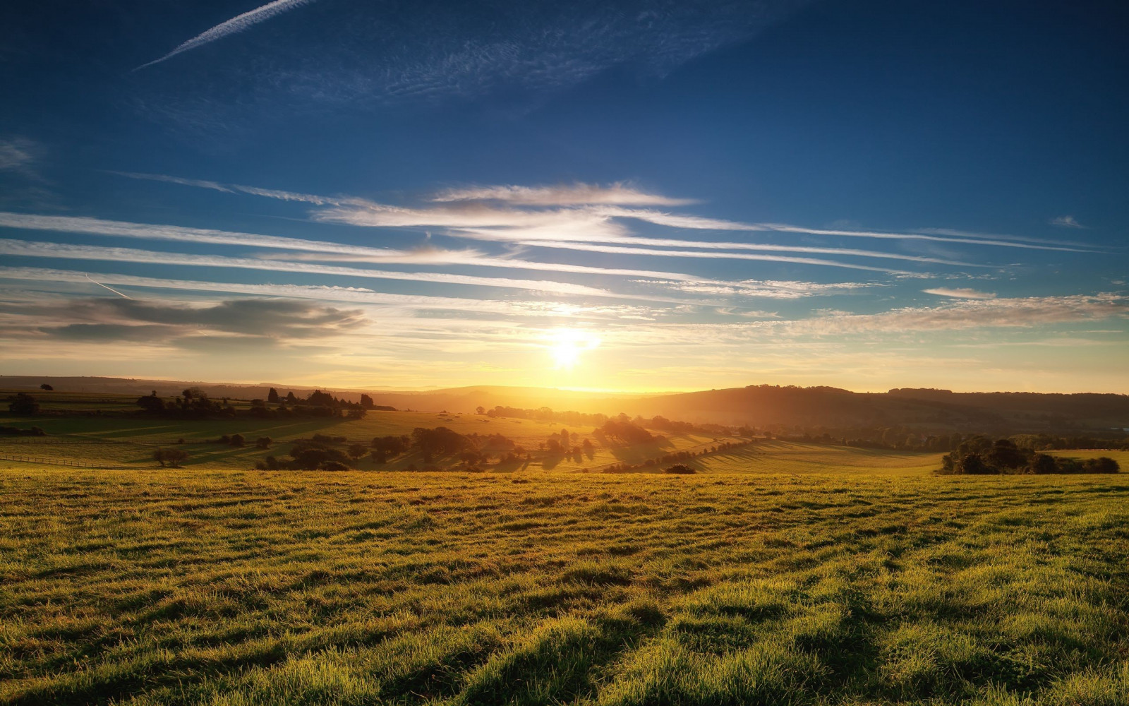 sollys, landskap, solnedgang, høyde, natur, gress, himmel, felt, soloppgang, kveld, morgen, Sol, horisont, skumring, platå, steppe, Sky, soloppgang, Grovfôr, jordbruk, vanlig, 2560x1600 px, prærie, landlig område, naturlige omgivelser, atmosfærisk fenomen, gress familie
