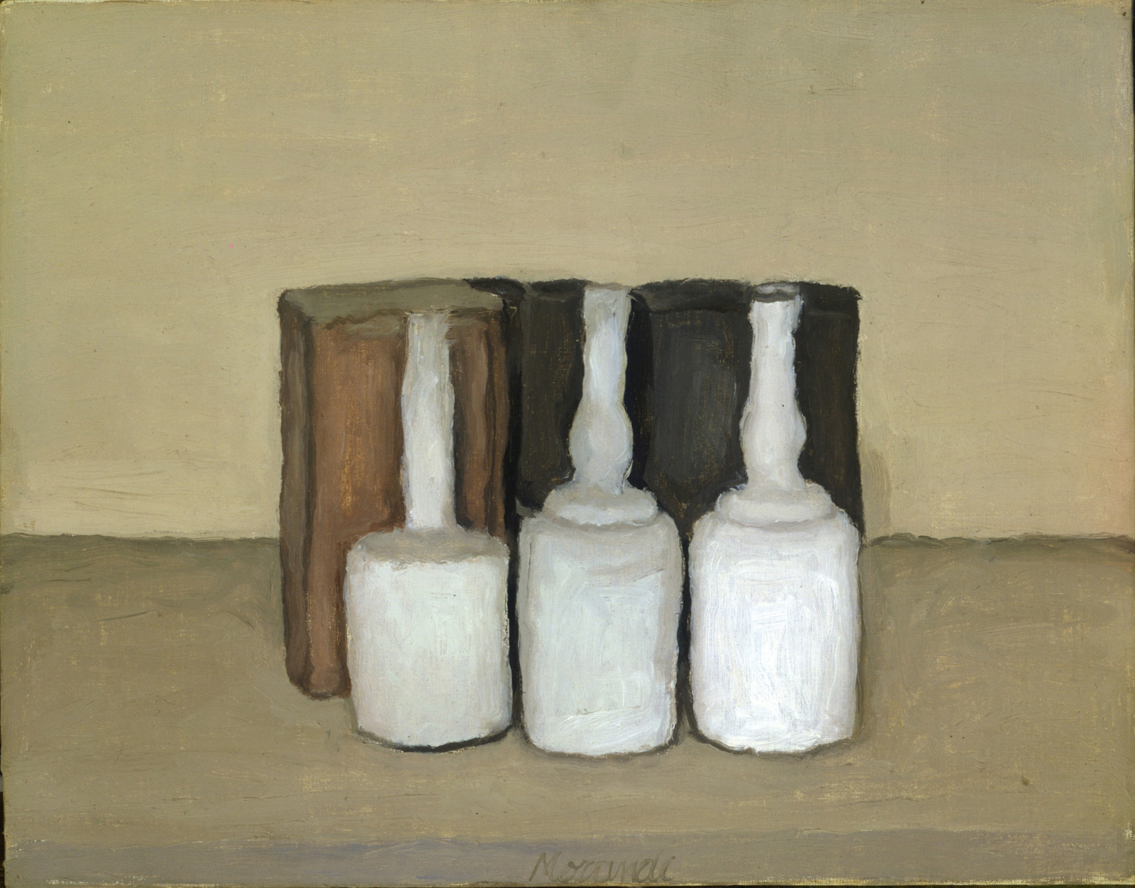 malování, bílý, stěna, džbány, classic art, omítka, Giorgio Morandi, UMĚNÍ, osvětlení, materiál, stálý život, keramický