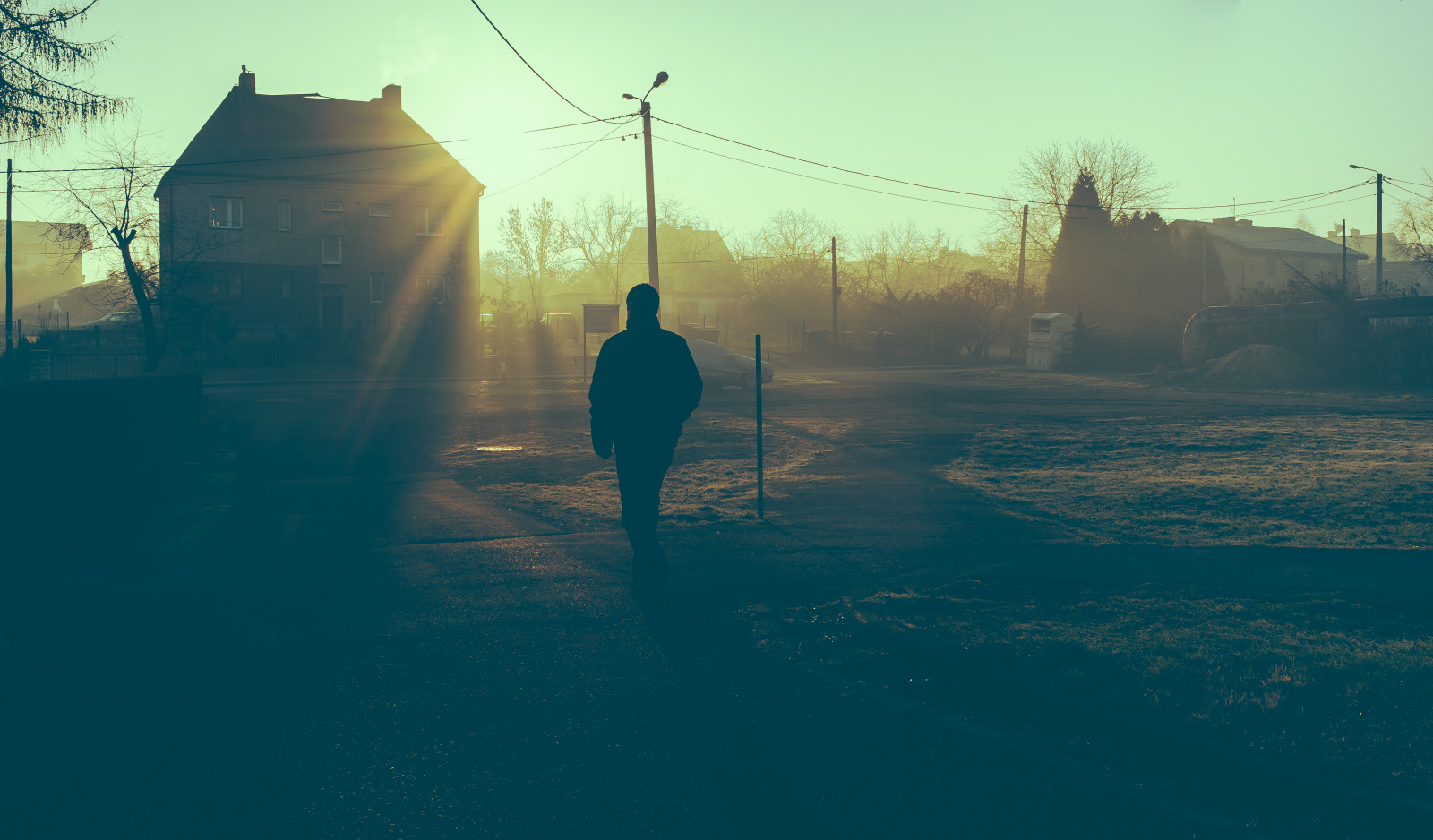 ulice, ráno, nebe, lidé, slunce, Dům, Studený, tráva, čáry, Sluneční svit, projekt, Osoba, jeden, sama, paprsek, fuji, Napájení, POV, skvělý, atmosféra, Polsko, polska, Slunný, člověk, Fujifilm, paprsky, 365, živel, Gliwice, x100, marcinbaran, x100t