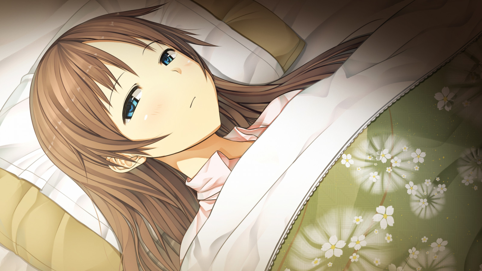 Wallpaper : anime, brunette, black hair, Monobeno, Sawai Natsuha, girl