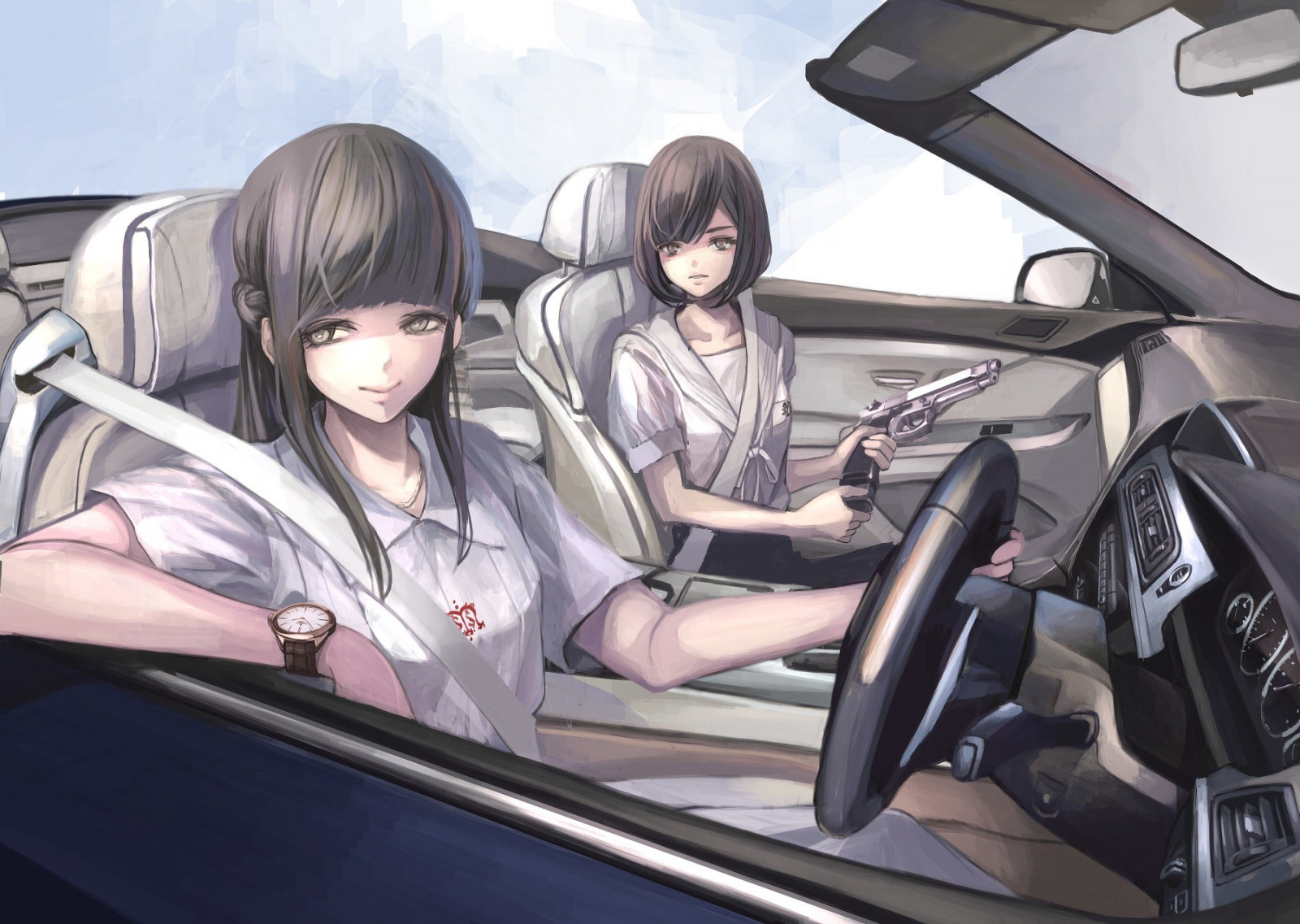 Wallpaper : gun, anime, vehicle, koh, automotive design, automobile ...