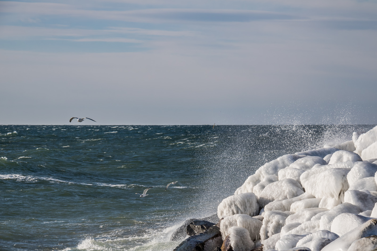 moře, záliv, voda, Skála, pobřeží, písek, zima, pláž, led, Studený, pobřeží, útes, vítr, horizont, pelerína, je, pták, oceán, vlna, Vinter, hav, f gel, smygehuk, tělo z vody, mořská vlna
