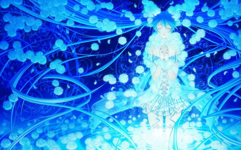 blu, Vocaloid, Hatsune Miku, cerchio, arte frattale, 1920x1200 px blu, Vocaloid, Hatsune Miku, cerchio, arte frattale, 1920x1200 px