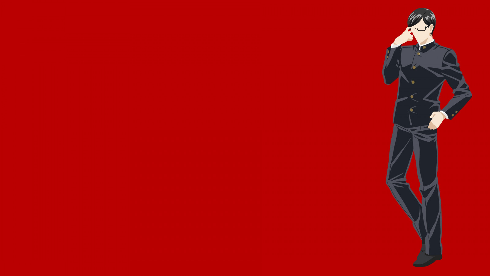 illustration, Anime drenge, rød, Sakamoto desu ga, Sakamoto