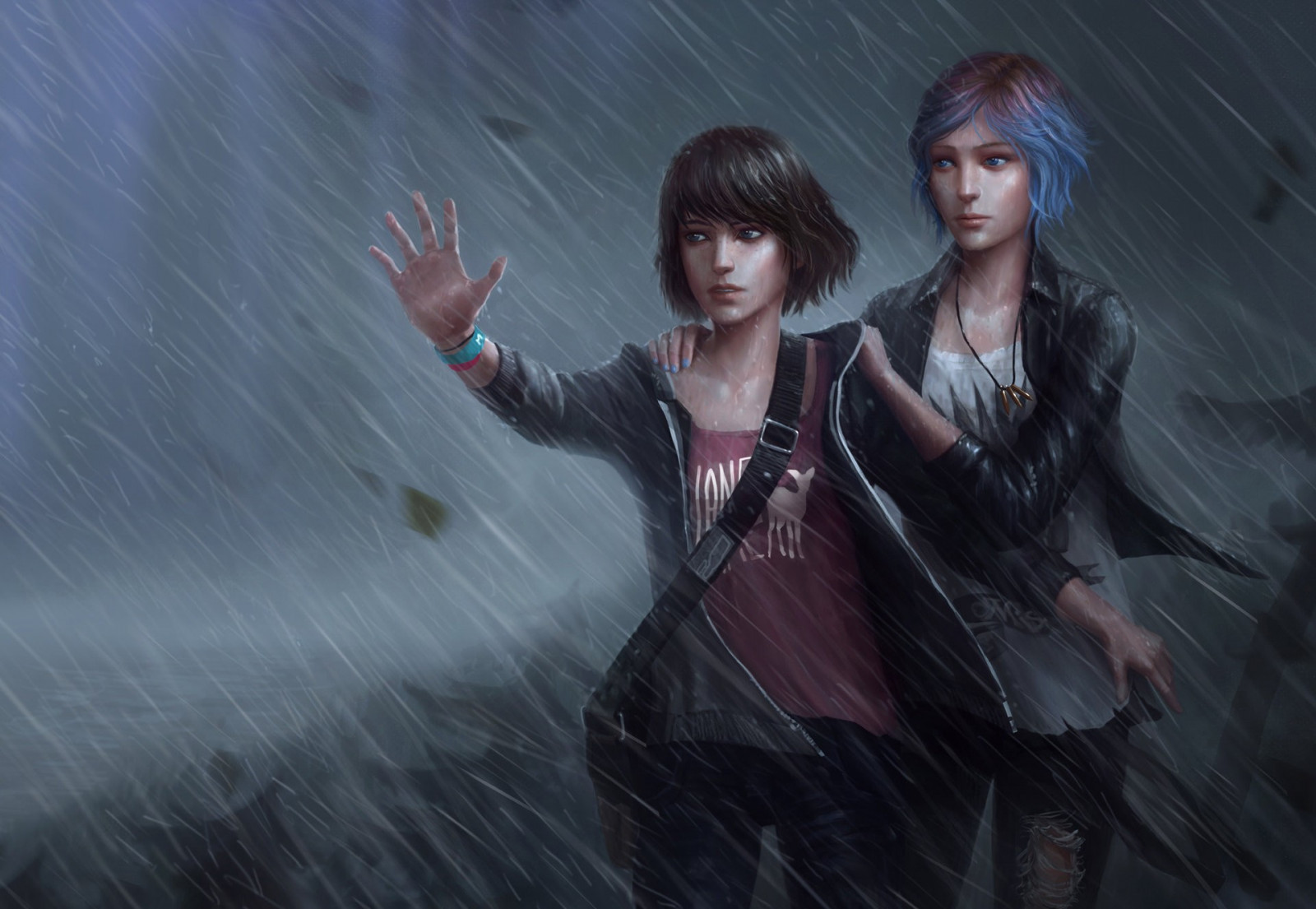 Max Caulfield, La vita è strana, Chloe Price, oscurità, immagine dello schermo, sfondo del computer, personaggio fittizio