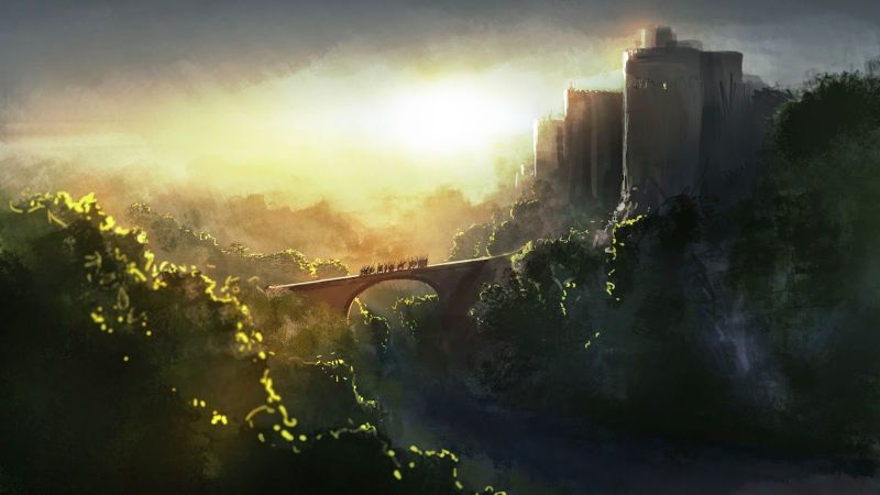 sunlight, painting, fantasy art, reflection, artwork, evening sunlight, painting, fantasy art, reflection, artwork, evening