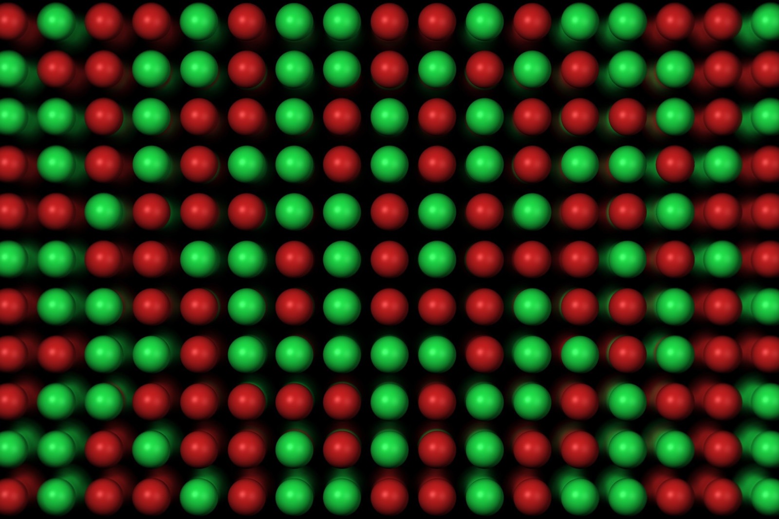 digitální umění, černé pozadí, abstraktní, minimalismus, Červené, koule, zelená, vzor, Rozmazané, kruh, tečky, Hračka, míč, světlo, barva, tvar, design, čára, číslo