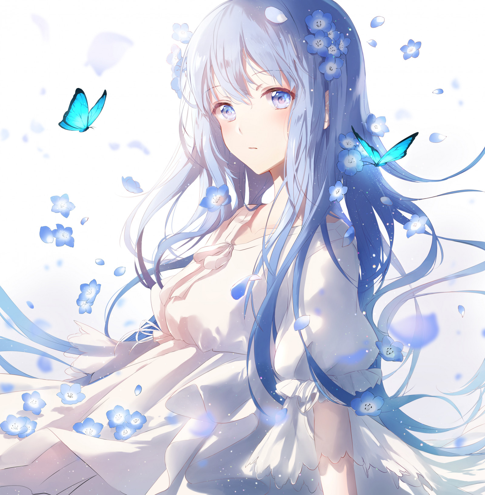 anime, animemeisjes, verticaal, digitale kunst, artwork