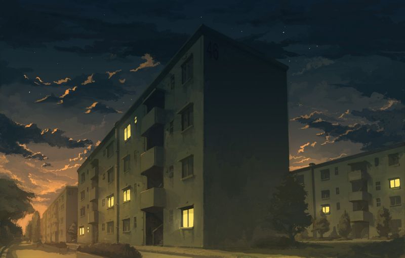 slunečnímu záření, panoráma města, noc, západ slunce, město, apartmány slunečnímu záření, panoráma města, noc, západ slunce, město, apartmány