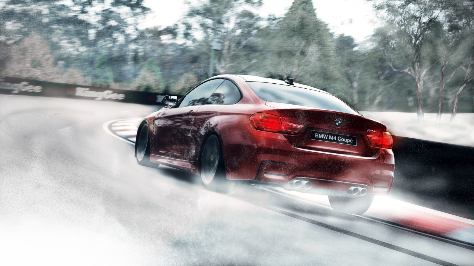 Wallpaper snow, winter, BMW, ice, sports car, driving, wheel